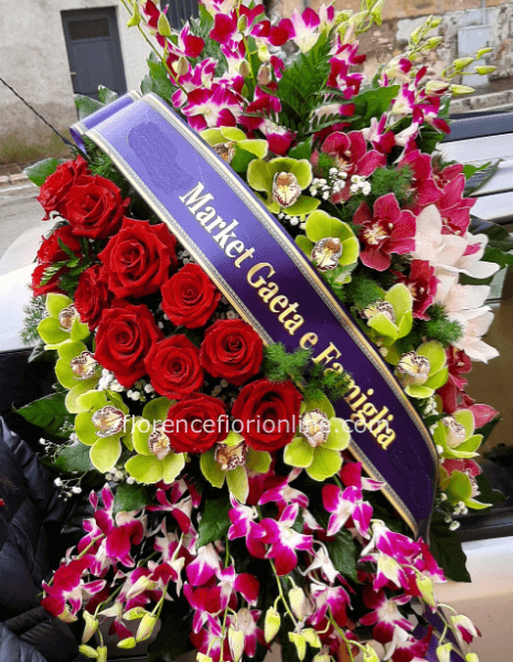 Cuscino Funebre Cuore di Rose Rosse - Fiori e Piante Nada